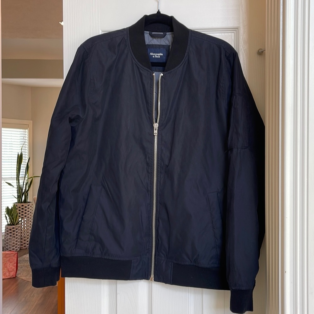 Men’s Abercrombie & Fitch Navy Bomber Jacket